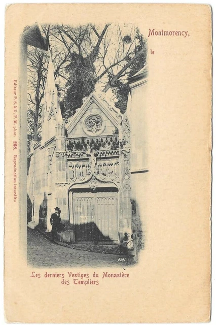 MONTMORENCY 95 Remains of the Monastery CPA Animated Precursor Uncirculated Undated