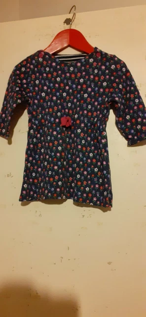 Jojo Maman Bebe Baby Girls Floral Detailed Dress Aged 6-12 Months