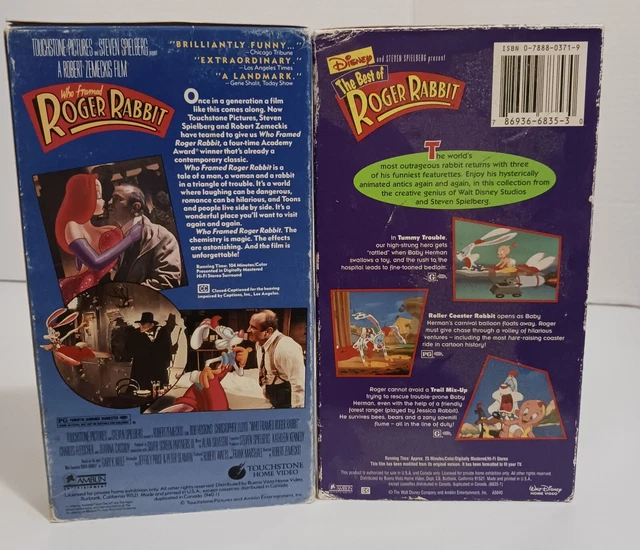 WHO FRAMED ROGER Rabbit (VHS) & The Best Of Roger Rabbit £5.18 ...