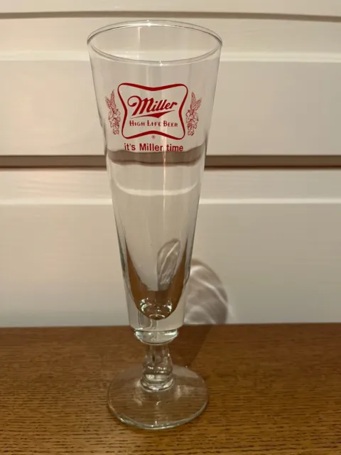 Vintage Miller High Life Beer Pilsner Glass