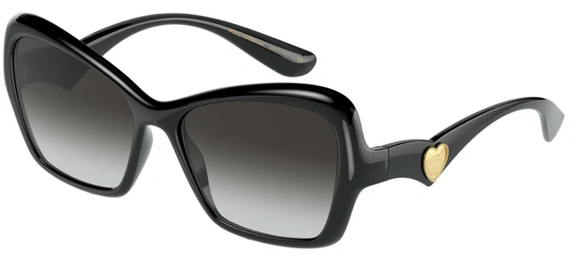 DOLCE & GABBANA DG4270 501 8G Black Square Women's 55 mm 