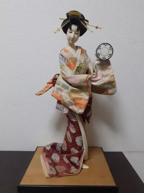 Traditional Japanese Geisha Doll with Drum - Exquisite Collector's Item