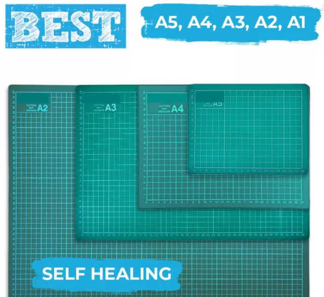 A1 A3 A4 A5 Cutting Mat Self Healing Printed Grid Lines Board Craft