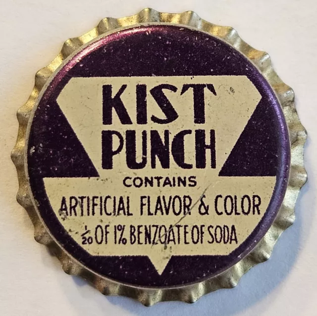 Kist Punch Cork Lined Soda Bottle Cap; Unused