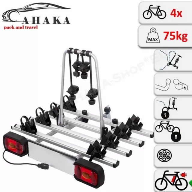 Porte velo plateforme 2025 attelage 4 vélos thule