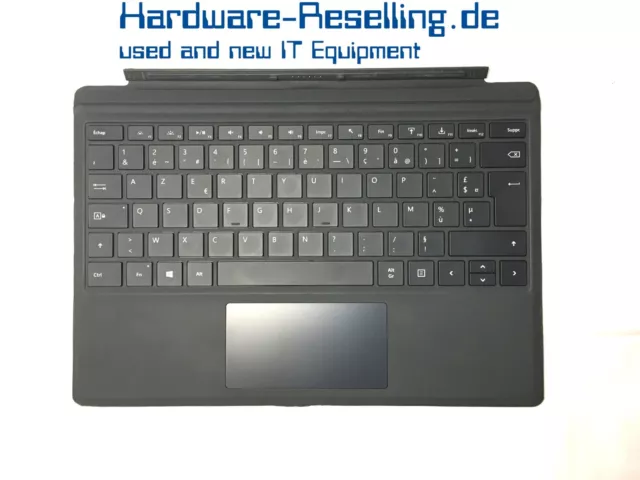 Microsoft 1725 Surface Pro AWERTY Französisch Cover Tastatur Schwarz original