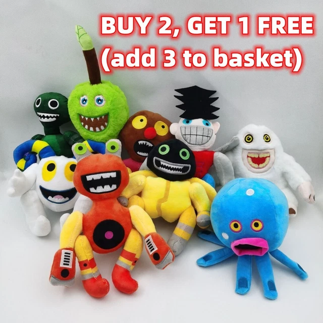 My Singing Monsters Wubbox Plush Toy Cartoon Animals Soft Stuffed Doll Kids Gift