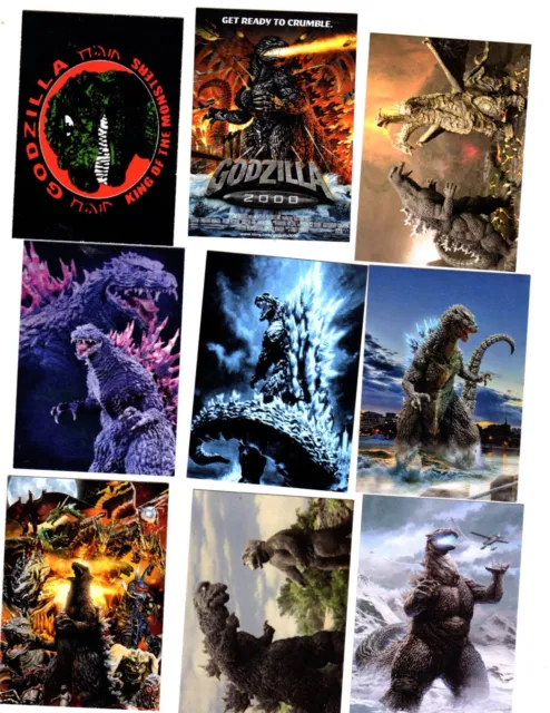 Godzilla   Custom Trading Card 18 Cards Seires Set