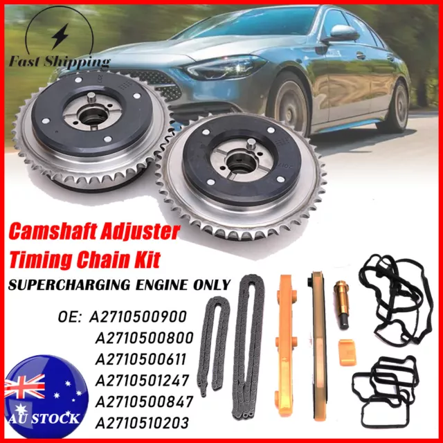 Cam Adjusters Timing Chain Kit Kompressor For Mercedes M271 C204 C180 C230 W203