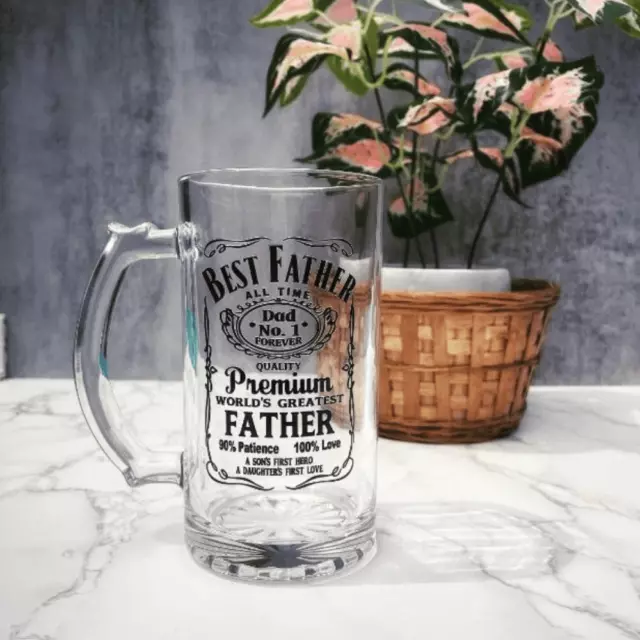 Father's Day Beer Mug, Beer Gift for Dad, Happy Fathers Day, Gift for Dad