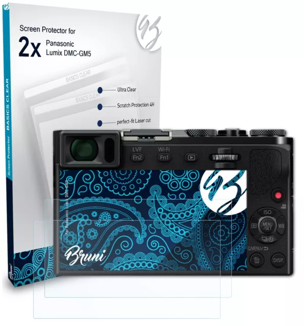 Bruni 2x Protective Film for Panasonic Lumix DMC-GM5 Screen Protector