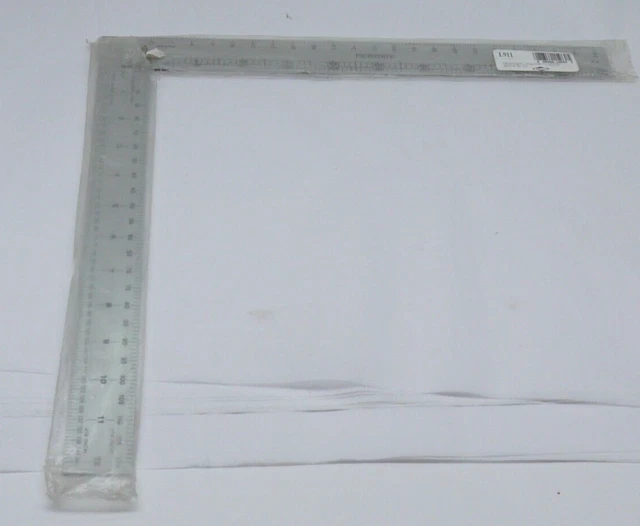 Regla cuadrada Fairgate Designer L 12,5"x13,5 pulgadas calibración pica