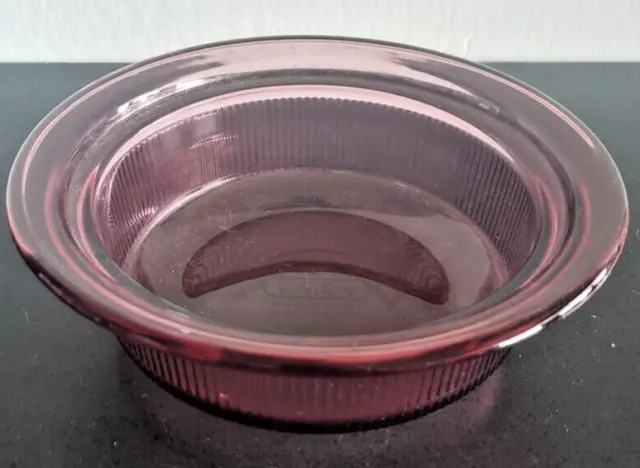 "Vision" by Corning (750 ml) Casserole/Serving Dish *No Lid* - Cranberry Glass