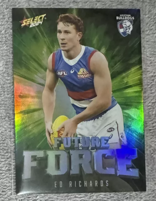 2024 Select Footy Stars Green Future Force Ed Richards #126/195 LOW Bulldogs