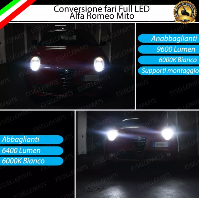 Kit Full Led Alfa Romeo Mito Anabbaglianti Abbaglianti Canbus Bianco Xenon