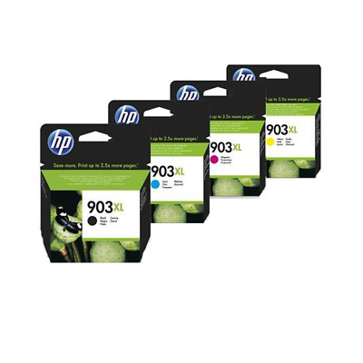 CARTUCCE HP 903XL ORIGINALI BK/C/M/Y INK-JET PER HP OfficeJet Pro 6950,6960..