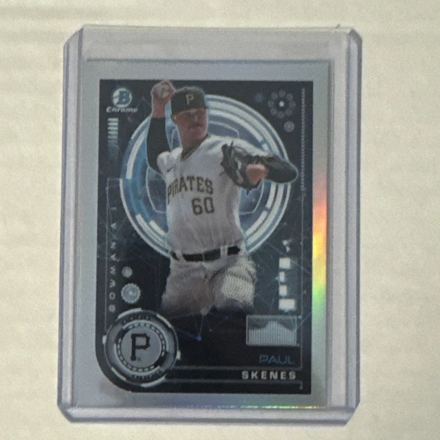 PAUL SKENES 2024 Bowman Chrome AI Prospect Card BAI15 RC Pittsburgh