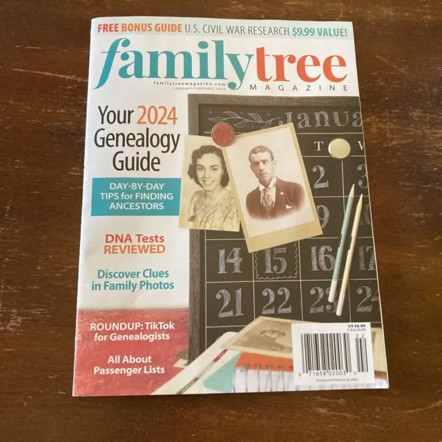 FAMILY TREE MAGAZINE Magazine January February 2024 Your 2024 Genealogy