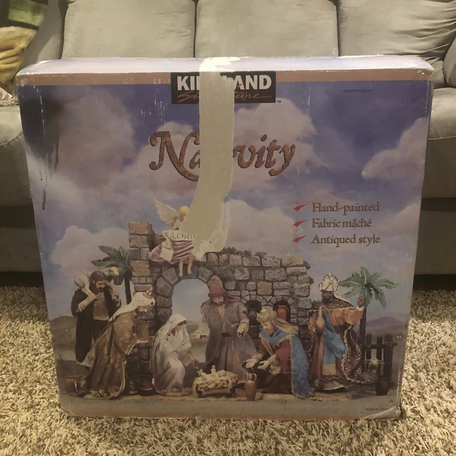 RARE KIRKLAND CHRISTMAS Nativity Set Large Creche de Noel 224739