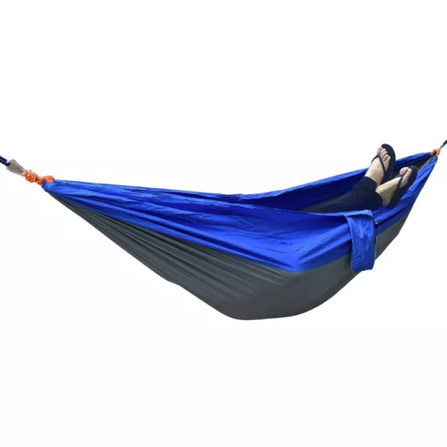 Double Camping Hammock - Lightweight Portable Nylon Parachute Hammock HG5