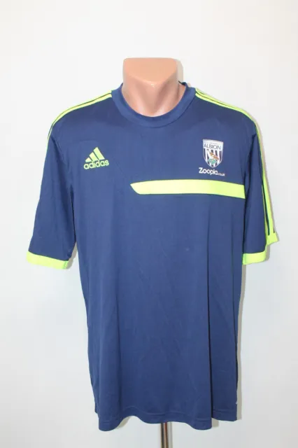 West Bromwich Albion Football Shirt Jersey 2013 Training Adidas Size XL Blue Men