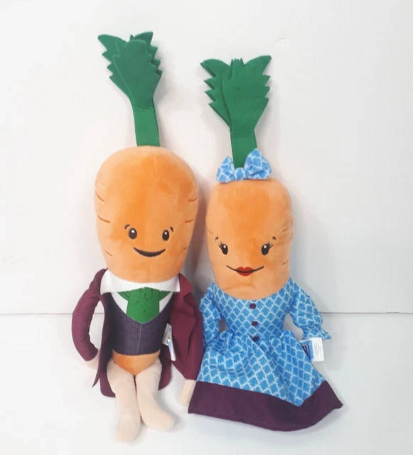 ALDI KEVIN AND Wife Katie Carrots 2021 Plush Teddy Soft Toy Collectable