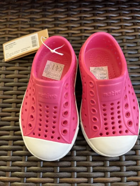 NWT Native Shoes C 5 Jefferson Hollywood Pink She’ll White Water Beach Play