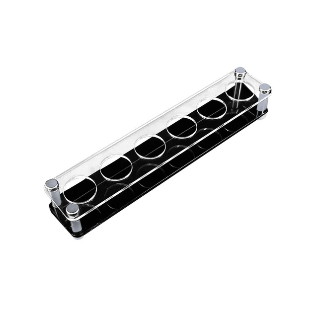 6 Holes Wine Glass Holder Gift Unique Clear for Kitchen Household Tabletop