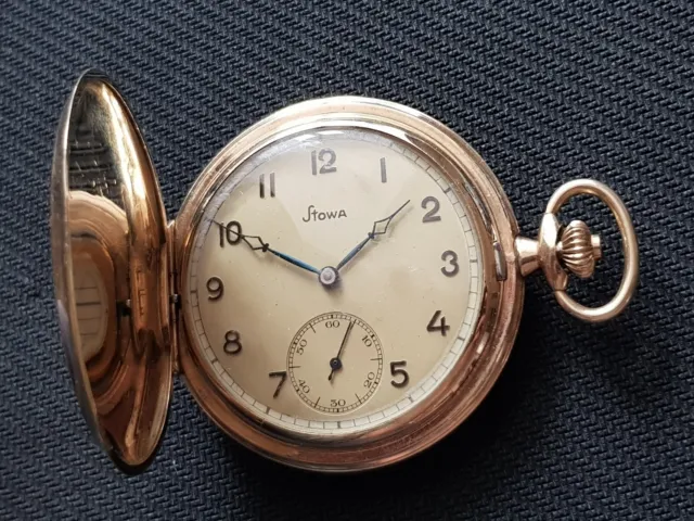 Rare Ww2 Stowa Kriegsmarine Officer's Pocket Watch