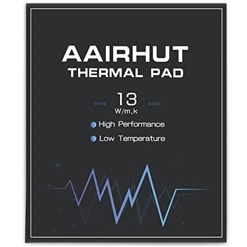 Thermal Pad 13W/mK, 120x120x1mm Silicone Cooling Pad GPU CPU Non Cond...