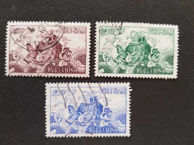 Briefmarken vietnam Süd, 1955, gestempelt.