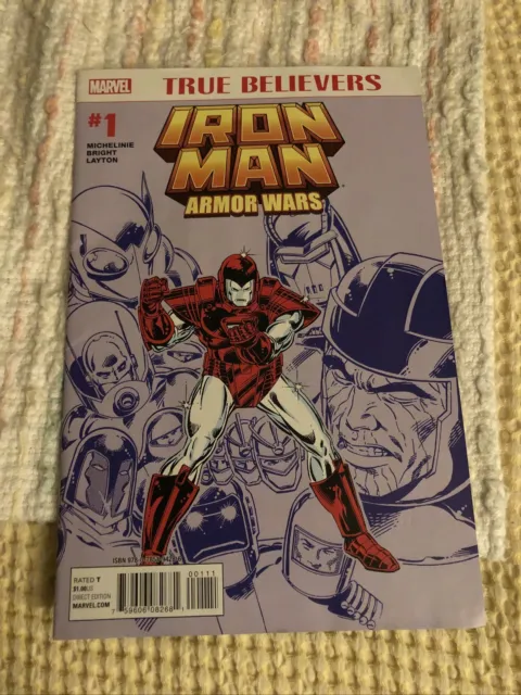 True Believers: Iron Man Armor Wars #1 (2015) 9.2 NM Marvel Key Issue Tony Stark