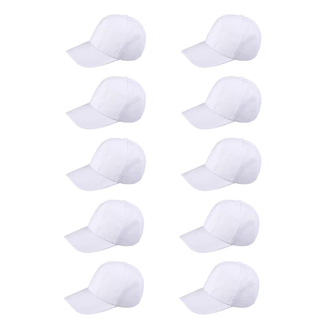 10 piezas Sombrero de dibujo de graffiti Sombrero en blanco Sombrero pico Padre-hijo Papá