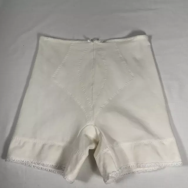 Vintage 1960s Vassarette White Long Leg Girdle Size XL