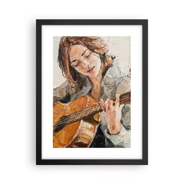 Poster 30x40cm Chitarra Musica Ragazza Stampe Immagini Quadri Moderni Murale