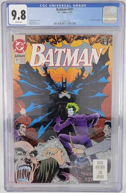 CGC 9.8 == 1993 BATMAN #491 / Prelude To Knightfall / Key Issue Joker & Bane