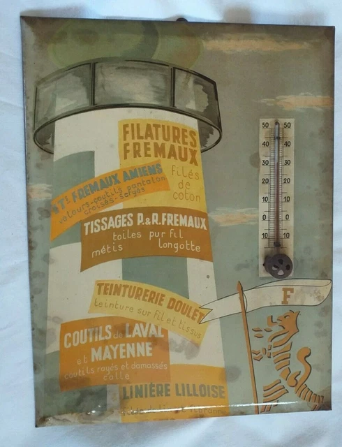 Ancienne plaque publicitaire en tôle / glaçoïde pour la bière Recta Al