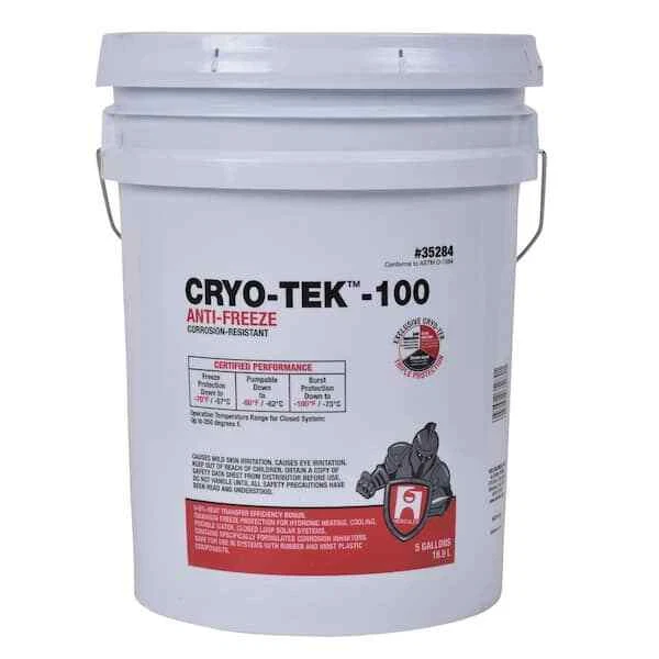 Non-Toxic Antifreeze Hydronic Heating & Cooling HVAC Supplies -100* 5 Gal Bucket
