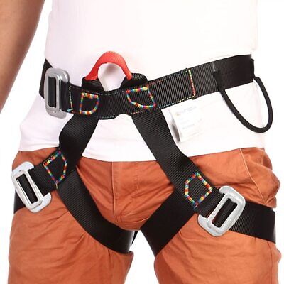 Body Outdoor Rappelling Climbing HarnessSafety  Bust Belt Black Camping Hiking