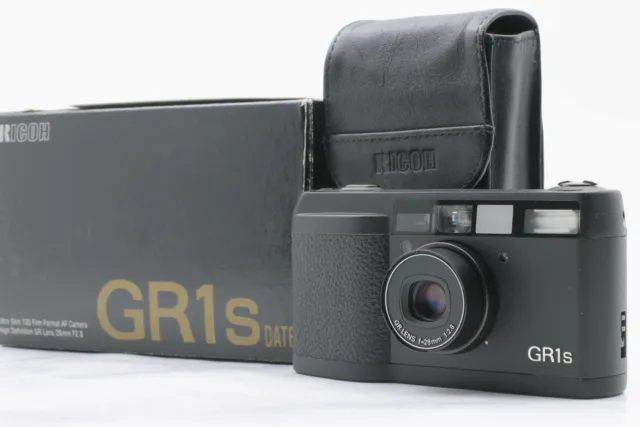 LCD Works [Almost MINT] Ricoh GR1s Black Point & Shoot QD 35mm Film Camera JAPAN