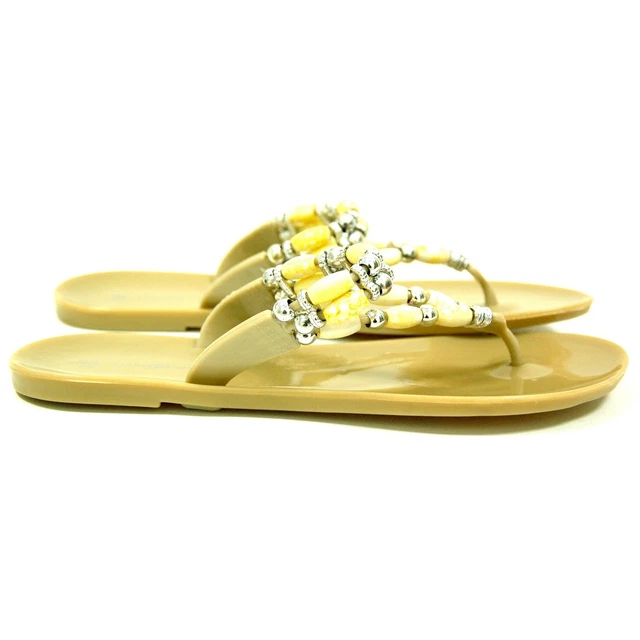 Tongs Femmes MY BEACH SPIRIT - Taille Variable, Couleur Rose, Plastique, Talons Plats, Neuves Avec Emballage