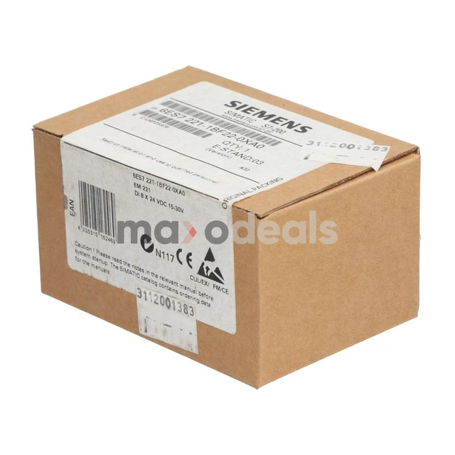 Siemens 6ES7221-1BF22-0XA0 SIMATIC S7-200, Digital Input EM 221 New NFP Sealed