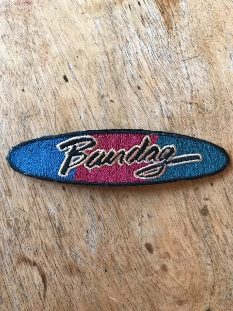 Vtg Bandag Tires 5” Embroidered Patch Sew On Mechanic Racing Badge Bridgestone