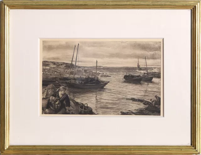 James Clarke Hook, Home with the Tide, Lithograph