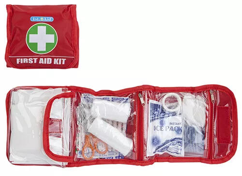 49 Stück Erste Hilfe Notfall-Kit Auto Taxi Zuhause Medizinisches Campingbüro Reisen