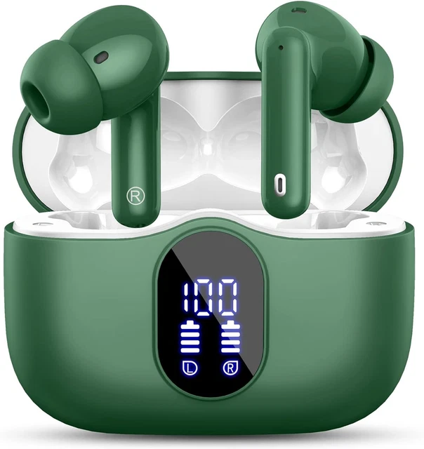 Wireless Earbuds, Bluetooth 5.3 Headphones In Ear with 4 ENC Noise Cancelling Mi