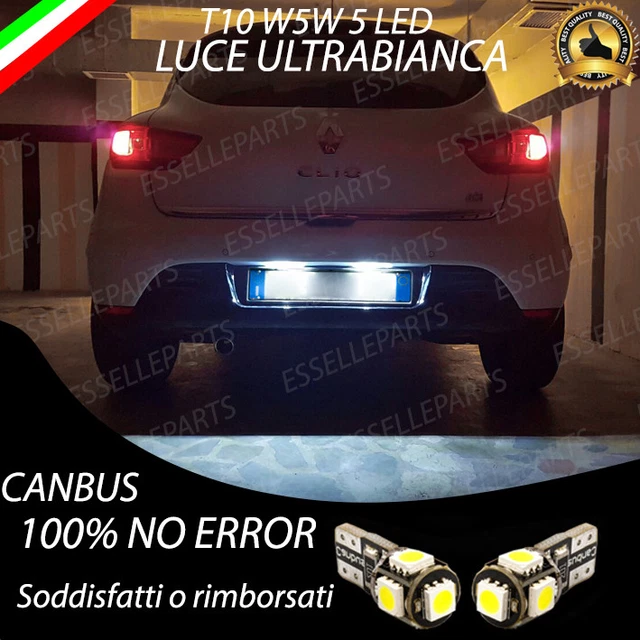 COPPIA LUCI DI POSIZIONE COPPIA LUCI TARGA 5 LED CANBUS RENAULT CLIO IV - Foto 7
