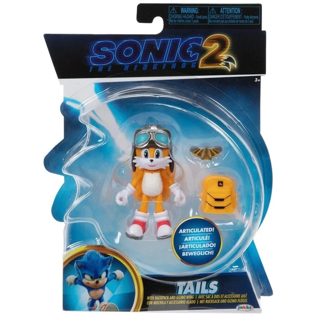 DC X Sonic Action Figure di Tails nei panni di Cyborg 13cm, Licenziata Ufficialmente da Jakks Pacific, Altamente Articolata e dal Design Dettagliato, Confezione da Collezione