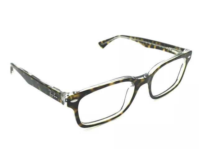 Ray-Ban RB 5286 5082 Tortoise Clear Rectangular Eyeglasses Frames 51-18 135