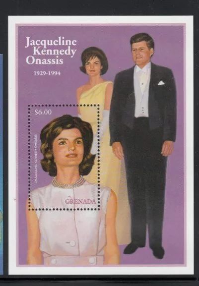 GRENADA Jacqueline Kennedy Onassis MNH souvenir sheet